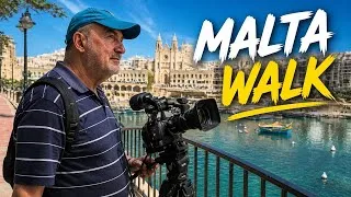 Thumbnail: Balluta Bay Malta St Julians to Paceville Street Walk - Things to do in Malta 4K #malta4k