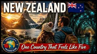 Thumbnail: NEW ZEALAND 🇳🇿 — One Country That Feels Like FiveUltimate Travel Guide 2026