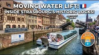 Thumbnail: Moving Water Lift! 🇫🇷 Riding Strasbourg's Historic Canal Lock & Rotating Bridge