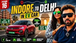 Thumbnail: 700KM EV Road Trip 😱 Indore to Delhi | Episode 17 | Mother Son Duo
