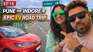 Thumbnail: Pune to Indore in EV Car 😍⚡ | 700KM Epic Road Trip | Ep 15
