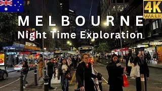 Thumbnail: Melbourne Australia Walking Tour 2025 At Night In Melbourne 4K Video