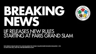 Thumbnail: "BREAKING NEWS" New IJF Judo Rules for 2025 – Must-Know Updates! 🚨"
