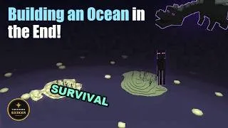 Thumbnail: Building an OCEAN in the End in Survival Minecraft – The Excessive Sea