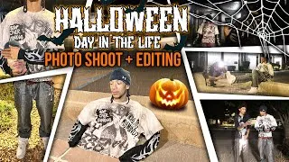 Thumbnail: HALLOWEEN PHOTOSHOOT FOR OUR CLOTHING BRAND! DAY IN THE LIFE + EDITING TUTORIAL!
