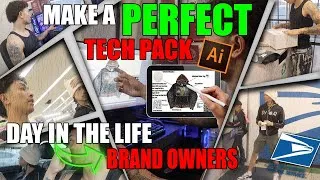 Thumbnail: HOW TO DESIGN A TECH PACK FOR YOUR CLOTHING BRAND | DAY IN THE LIFE: SENDING INFLUENCERS OUR BRAND