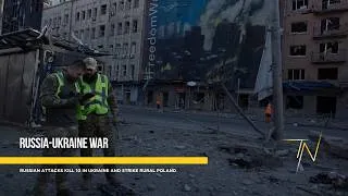 Thumbnail: Russian attacks kill 10 in Ukraine and strike rural Poland