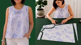 Thumbnail: The Smartest Way to Sew a Blouse from Just 1 Meter of Fabric