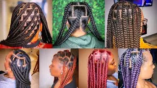 Thumbnail: 🔥‎100 + Stunning African Braids Hairstyles | New & Latest Big Knotless Braids Hair Hairstyles💯❤