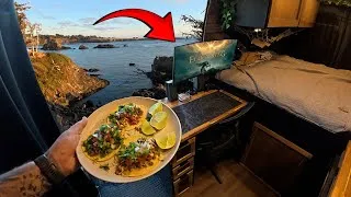 Thumbnail: Vanlife Gaming on Ocean Cliffside | Made Street Tacos