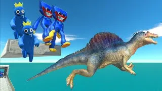 Thumbnail: Dinosaurs Battle Giant Robot in EPIC Ocean Parkour Challenge! - Animal Revolt Battle Simulator