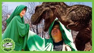 Thumbnail: GIANT T-REX Can't Catch Us in Green! | 95 Mins | 🦖🦕 T-Rex Ranch Dinosaur Videos