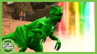 Thumbnail: ⚡ Hide and Seek ⚡ Giant Dinosaur Vortex! | 90 Mins | 🦖🦕 T-Rex Ranch Dinosaur Videos