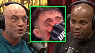 Thumbnail: “Joe Rogan & Daniel Cormier SHOCKED by Tom Aspinall’s Eye Poke at UFC 321!”