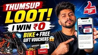 Thumbnail: FREE Bike + ₹100 Voucher + Free Shopping 😍 | Thums Up New Loot