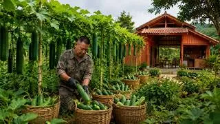 Thumbnail: Living in the forest, gardening, harvesting winter melon, and preparing traditional dishes