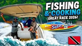 Thumbnail: Great race 2026 | fishing | cooking | on a beautiful island trinidad 🇹🇹