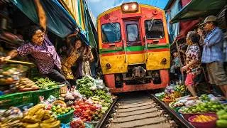 Thumbnail: THAILAND: A Train Runs Through This Market… Then the Journey Gets Stranger | 4K Documentary