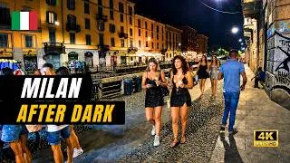 Thumbnail: Milan Nightlife | Navigli 4K Walk