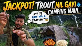 Thumbnail: We Catch & Cook Mountain Trout During Camping | Fishing in India #vlog 