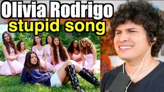Thumbnail: Vocal Coach Reacts to Olivia Rodrigo - stupid song (music video)