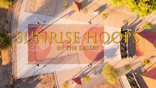 Thumbnail: Sunrise hoop session on a beautiful outdoor basketball court in the desert of Indio, CA
