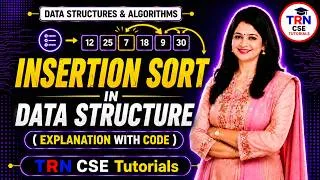 Thumbnail: Insertion Sort Algorithm |Explanation with C Program| Data Structure Tutorials #datastructure