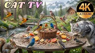 Thumbnail: 🌄 Videos for Cats | Mountain Birds & Nature 🦜 30 Minutes