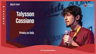 Thumbnail: Talysson de Oliveira Cassiano: Privacy on Rails — Pragmatic LGPD/GDPR