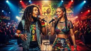 Thumbnail: Bob Marley × Rihanna 🌴 Easy Flame ( Reggae Pop Fusion 2026 )