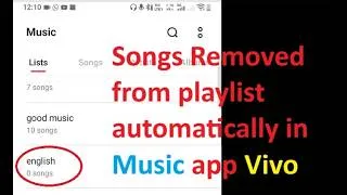 Thumbnail: Songs removed from playlist automatically in Music app in Vivo mobile | 0 Songs or No songs problem