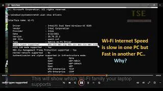 Thumbnail: Wi-Fi Internet speed is slow in one computer but fast in another connected to same Wi-Fi network why