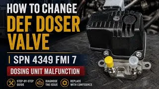 Thumbnail: How To Change DEF Doser Valve | SPN 4349 FMI 7 Dosing Unit Malfunction 