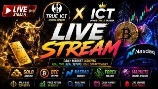Thumbnail: 🔴 TRUE_ICT | Gold • BTC • NASDAQ • Forex | Live Tape Reading | July 23, 2026