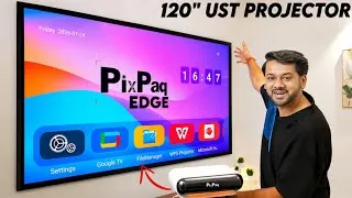 Thumbnail: PIXPAQ EDGE Review | i Switched to Insane Triple Laser Ultra Short Throw Projector🔥