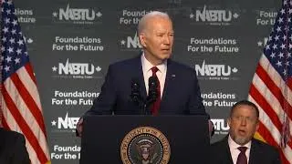 Thumbnail: Cognitively Impaired Joe Biden Reading Teleprompter: "Four More Years? Pause?"