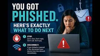 Thumbnail: You Got Phished  Here's Exactly What to Do Next