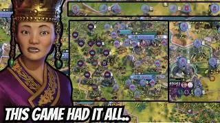 Thumbnail: INSANSE BACK AND FORTH GAME | CivWorldCup 4vs4 | Korea Seondeok Full Game VOD | Civ 6 Multiplayer