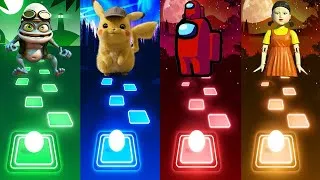 Thumbnail: Pikachu VS Squid Game VS Among us VS Crazy Frog - Tiles Hop EDM RUSH!