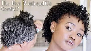 Thumbnail: THE BEST TYPE 4 WASH AND GO COMBO? | wash and go products review | Tsholo Phoka