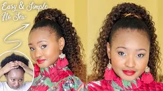 Thumbnail: HOW TO HAIR TUTORIAL| TRENDY SLEEK HIGH PONYTAIL HAIRSTYLE| natural hairstyles with extensions