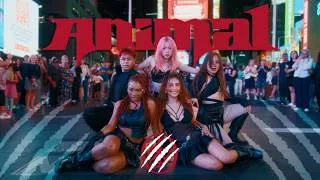 Thumbnail: [DANCE IN PUBLIC NYC | TIMESQUARE] 'ANIMAL' KATSEYE (캣츠아이) Dance Cover by F4MX