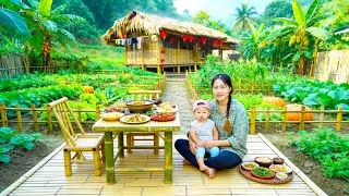 Thumbnail: Country Life: Single Mom Builds a New Bamboo Deck and Cooks a Cozy Meal with My Child