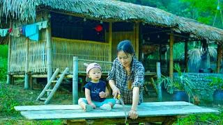 Thumbnail: Living in the Forest: Building a Wooden Table and Cooking – Village Country Life with My Child