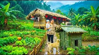 Thumbnail: Living in the Forest, Building Farm, Gardening, Catching Giant Wild Fish with My Child.