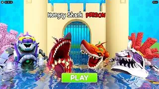 Thumbnail: HUNGRY SHARK PRISON RUN Obby New Update - Roblox All Bosses Battle All Morphs Unlocked All Items