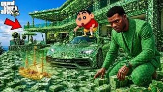 Thumbnail: Anything Franklin Touches Turns into Gold & Money in GTA 5 | SHINCHAN and CHOP