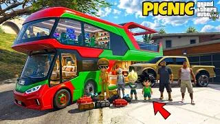 Thumbnail: Franklin and Shinchan Plane A Road Trip With Luxury BUS From Los Santos To North Yankton IN GTA 5