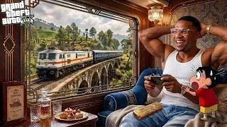 Thumbnail: Franklin and Shinchan Ride A Train Journey From Los Santos To Natural Waterfall in GTA 5