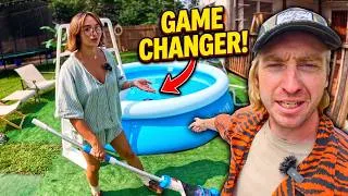 Thumbnail: We Built DIY Backyard Paradise on a Budget (GARVEE Pool Vacuum Review)